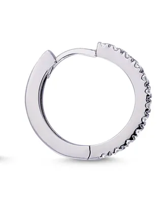 Produktbild von Herren Diamant Creole Ohrringe in 585`er 14 Karat Weißgold