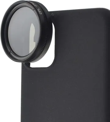 Produktbild von System-S Polarisationsfilter Linse Objektiv (CPL) mit Schutzhülle für iPhone 11 Pro