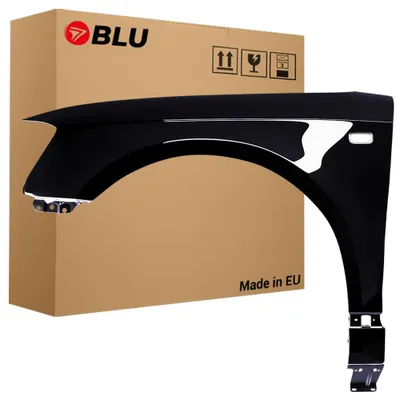 Obrázek produktu pro BLU Blatník náhrada pro Audi A3 8P LY9B Levý Černá BrillantSchwarz | 2003-2008 | Přední | Lakovaný | Připravený k montáži | Pozink, Obrázek vytvořený pomocí AI