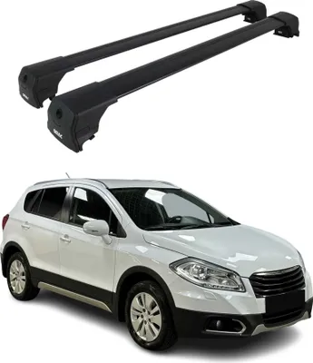 Produktbild von Dachträger Grundtäger für Suzuki SX4 S-Cross mk2 2013-2021 75kg Alu Schwarz 2x