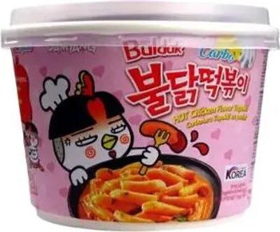 Produktbild von Samyang | Topokki Buldak - 179g - Scharfer Hühnchengeschmack - Koreanische Nudeln - Tteokbokki