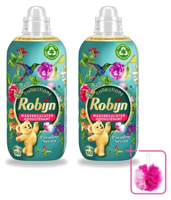 Produktbild von 2 x Robijn Collections Weichspüler Paradise Secret - 1,25 l - Sparpackung - 2 Stücke