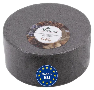 Produktbild von Trocken Steckschaum Rund 14x7cm für Trockenblumen & Kunstblumen 1 Stk.