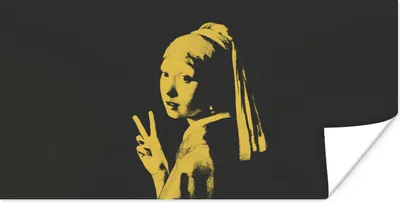 Produktbild von MuchoWow® Poster Das Mädchen mit dem Perlenohrring - Vermeer - Frieden 120x60 cm - Bild