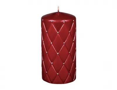 Zdjęcie produktu dla Nohel Świeca Ogrodowa FLORENCIA WAR Świąteczna błyszcząca metaliczna d7x14cm