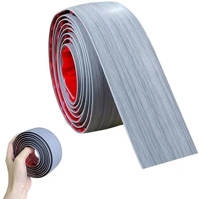 Produktbild von Selbstklebende Übergangsstreifen für Vinylböden, 2 m, 50 mm breit, ideal für Bodenverbindungen und Schwelle in Grau