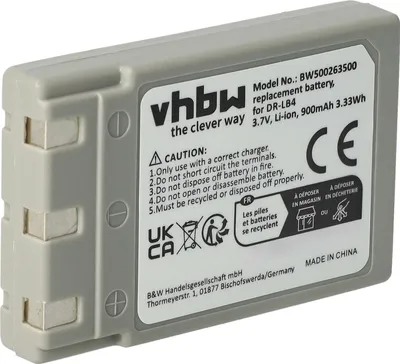Produktbild von vhbw Akku kompatibel mit Rollei DT400 Kamera (750 mAh, 3,7 V, Li-Ion)