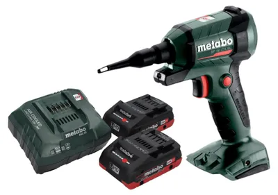 Image de Metabo BP 18 LTX BL Soufflette à batterie 18 V Brushless + 2x batterie LiHD 4,0 Ah + chargeur