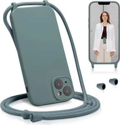 Immagine prodotto di Custodia per iPhone 12 con cinturino Custodia per telefono cellulare con protezione della fotocamera a catena, benzina