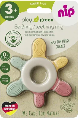 Immagine prodotto di Anello di raffreddamento NIP GREEN PLAY teether, mix di colori