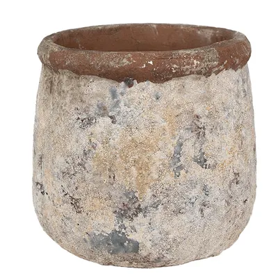 Produktbild von Clayre & Eef Blumentopf Ø 18x17 cm Beige Terrakotta
