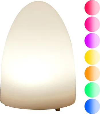 Image de GLOW LED lampe - h. 15cm x l. 11cm - blanc - polyéthylène - lampe