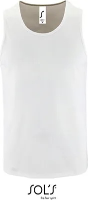 Image de SOLs 02073 | Débardeur homme Sporty - Couleur : Blanc - Taille : L