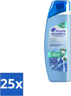 Image de Shampoing antipelliculaire Head & Shoulders – Pure Intense – Rafraîchissant Intense – 250 ml - Pack avantage – 25 pièces