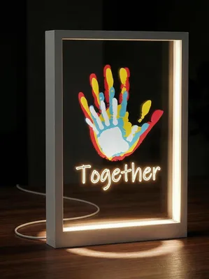 Immagine prodotto di Set per impronte di mani e piedi per famiglie - Attività creative da fare con i bambini - Colore bianco