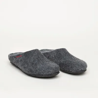 Produktbild von Gottstein Magicfelt 709 Uni Wollfilz-Pantoffel anthracit, 17-709-4815 - Gr. 45