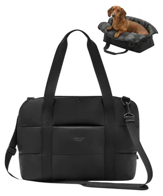 Zdjęcie produktu dla Torba dla psa składana - Do 8 kg - Czarna - 41 x 21 x 34 cm - Transporter dla małych psów i kotów