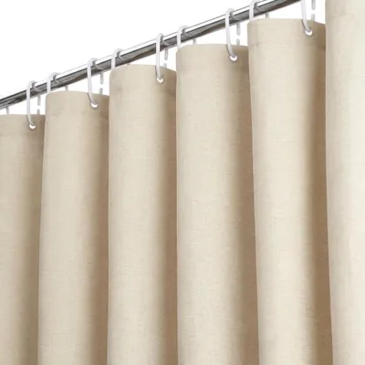 Imagen del producto de Cortina de ducha impermeable, 240x200 cm, color beige
