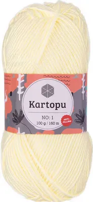 Produktbild von 100g Strickwolle Kartopu NO:1 Polyacryl-Wolle Anti Pilling Effekt