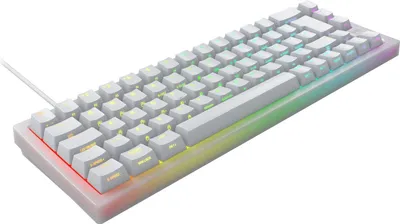 Produktbild von CHERRY XTRFY K5V2 - Tastatur - 65% - compact - hintergrundbeleuchtet - USB - QWERTZ - Deutsch - Tastenschalter: CHERRY MX2A Red - weiß