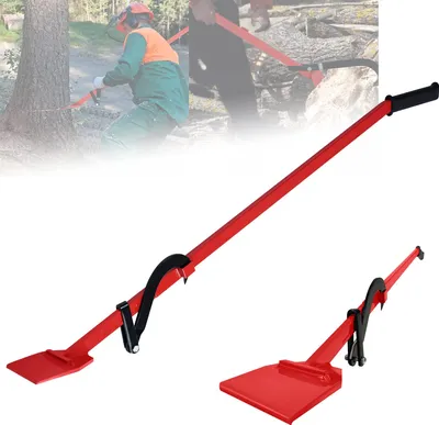 Produktbild von ACXIN podnośnik do ścinki drzew 130 cm, podnośnik do pni Kuty podnośnik krawędziowy, podnośnik do ścinki drzew z odwracalnym hakiem Ergonomiczny uchwyt antypoślizgowy, odwracalny podnośnik do ścinki drzew Wytrzymały podnośnik do ścinki drzew
