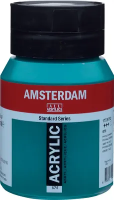Immagine prodotto di Amsterdam Serie Standard flacone di vernice acrilica 500 ml verde ftalo 675