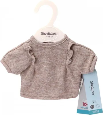 Produktbild von Skrallan Puppenkleidung T-Shirt rosa für Puppen 36-40cm