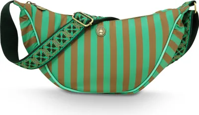 Produktbild von Pip Studio Freya Half Moon Cross Body Bag Stripe Green 34x10x16cm