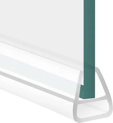 Zdjęcie produktu dla Uszczelka do szkła w kształcie litery U – 200 cm – przezroczysta – do szkła o grubości 12 mm
