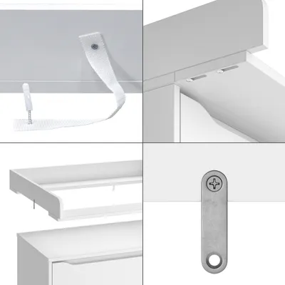 Obrázek produktu pro Přebalovací pult Vicco Wicko Bílá 80 x 76 cm, Model 54277