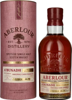 Produktbild von Aberlour A'BUNADH Original Cask Strength Sherry Cask Collection Limited Edition 1 56,2% Vol. 0,7l in Geschenkbox