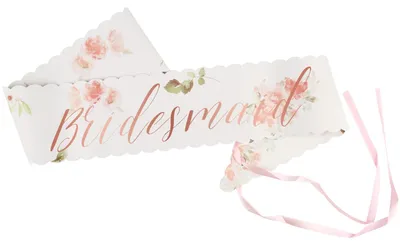 Brautjungfern-Schärpe, Roségold, für Junggesellinnenabschied
