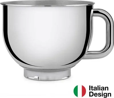 Zdjęcie produktu dla Smeg SMB401, Miska, 4,8 l, Stal nierdzewna, Stal nierdzewna, Stand Mixer SMF01, 4.8 LT/5 QT, 174 mm