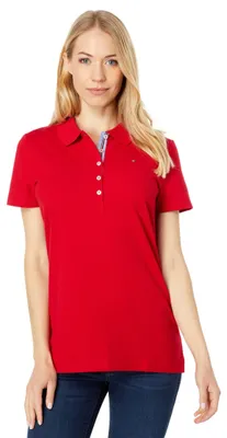 Produktbild von Tommy Hilfiger Damen Klassisches Poloshirt mit kurzen Ärmeln S/S CORE Polo, Scha