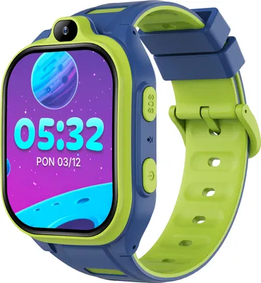 Smartwatch Forever GPS WiFi 4G Kids Boost KW-530 Blau KI SOS IPS 2,0" nanoSIM 2 Mpx G-Sensor IP67 GeoFencing Videoanruf 800 mAh