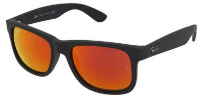Produktbild von Ray-Ban JUSTIN COLOR MIX, Erwachsener, Uni, Quadratisch, Schwarz, Nicht-polarisierte Linse, Nylon