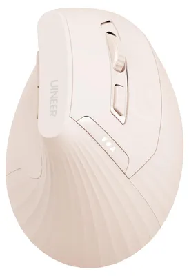 Obrázek produktu pro Vertikální ergonomická myš, bezdrátová, Bluetooth, 2400 MHz, 6 tlačítek, růžová