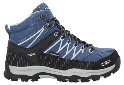 Immagine prodotto di Scarpe da trekking impermeabili CMP Rigel Mid, in pelle, per bambini, colore blu, taglia EU 34