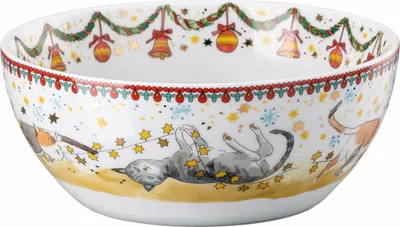 Produktbild von Hutschenreuther Sammelkollektion 24 - Weihn.-Leuchten II - Müslischale 15 cm 02476-727475-15455
