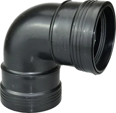 Produktbild von Heissner Steck-Bogen 87° (PP), 75mm, Gummidichtung (Z924-00)