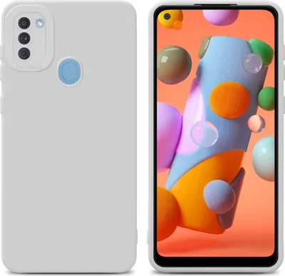 Produktbild von Cadorabo Hülle für Samsung Galaxy A11 / M11 Schutz Hülle in Weiß TPU Silikon Etui Case Handyhülle