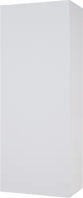 A white cabinet shown from a three-quarter angle.
