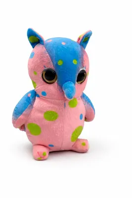 Produktbild von Eule Kuscheltier 27 cm Buntes Plüschtier Stofftier Eule mit Punkten Weiches Kuscheltier Geschenk für Kinder