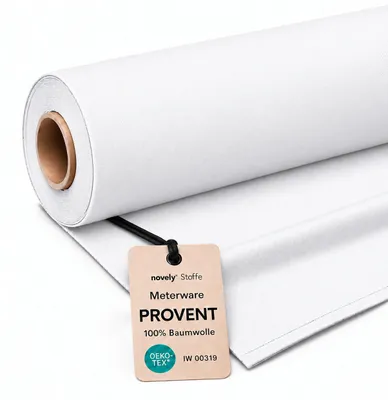 Productafbeelding van novely PROVENT Premium Twill, 100% katoen, meterware, 1 meter - Kleur: 20 Wit