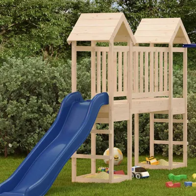 Obrázok produktu pre vidaXL Hracia veža 53x46,5x194 cm z masívneho borovicového dreva