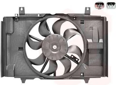 Produktbild von VAN WEZEL 3380747 Lüfter Motorkühlung Kühlerlüfter für NISSAN JUKE (F15) Wasserkühler