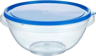 Produktbild von Salatmischbüchsen-Set aus Kunststoff - blau - 7L und 4,5L