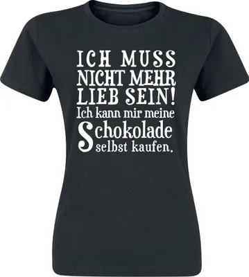 Produktbild von Lustige Shirts T-Shirt Damen Ich muss nicht mehr lieb sein! schwarz S