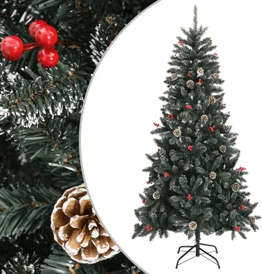 Obrázok produktu pre Maison Exclusive – Umelý vianočný stromček so stojanom, zelený, 210 cm, PVC