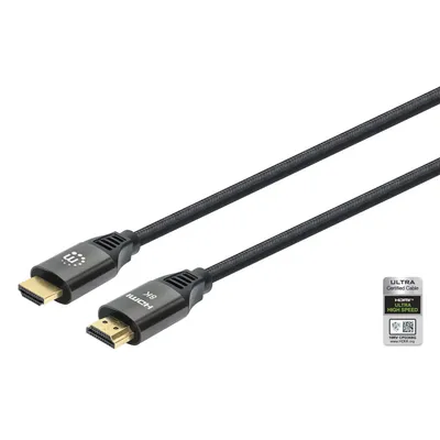 Produktbild von Manhattan Ultra High Speed HDMI-Kabel 3m m. Ethernet-Kanal